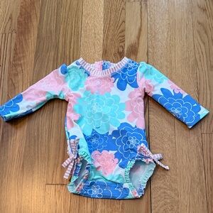 Ruffle Butts Long Sleeve Baby Swimsuit